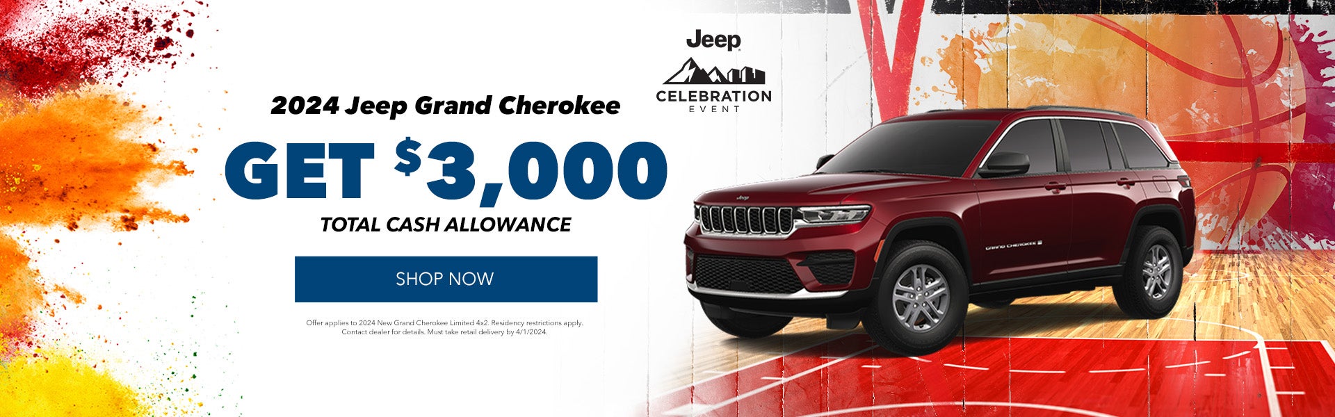 2024 Jeep Grand Cherokee $3,000 Cash Allowance